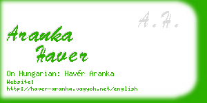 aranka haver business card
